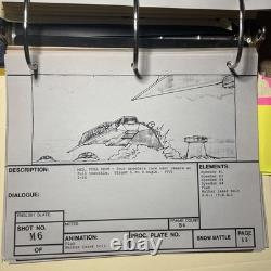 Star wars storyboards Empire Strikes Back movie props Hoth SNOWSPEEDER art X1