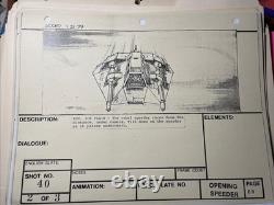 Star wars storyboards Empire Strikes Back movie props Hoth Snow-speeder ZEV X1