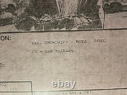 Star wars storyboards Empire Strikes Back movie props LUKE OBI WAN HOTH ESB