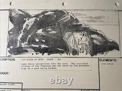 Star wars storyboards Empire Strikes Back movie props LUKE SKYWALKER art X1