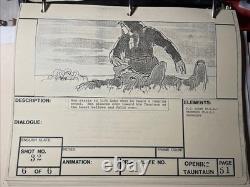 Star wars storyboards Empire Strikes Back movie props Luke Skywalker Han Solo X1