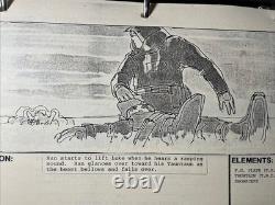Star wars storyboards Empire Strikes Back movie props Luke Skywalker Han Solo X1