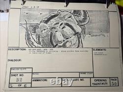 Star wars storyboards Empire Strikes Back movie props Luke Skywalker Tauntaun X1