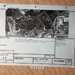 Star wars storyboards Empire Strikes Back movie props MILLENNIUM FALCON art X1