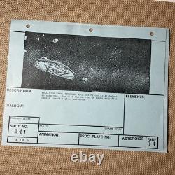 Star wars storyboards Empire Strikes Back movie props MILLENNIUM FALCON art X1