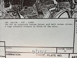 Star wars storyboards Empire Strikes Back movie props Millennium Falcon Art ES