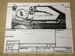 Star wars storyboards Empire Strikes Back movie props Millennium Falcon Art ESB