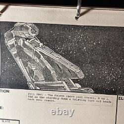 Star wars storyboards Empire Strikes Back movie props Millennium Falcon Art ESB