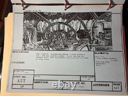 Star wars storyboards Empire Strikes Back movie props Millennium Falcon Art Es