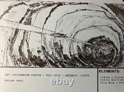 Star wars storyboards Empire Strikes Back movie props Millennium Falcon Art Es