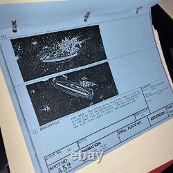 Star wars storyboards Empire Strikes Back movie props Millennium Falcon Art Esb