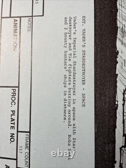 Star wars storyboards Empire Strikes Back movie props Millennium Falcon Art Esb