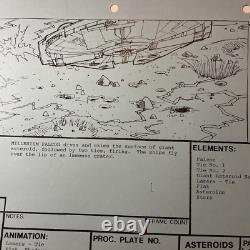 Star wars storyboards Empire Strikes Back movie props Millennium Falcon? Art Han