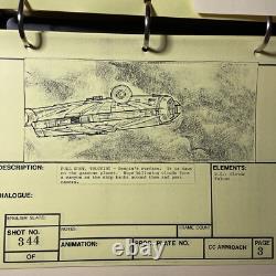 Star wars storyboards Empire Strikes Back movie props Millennium Falcon BESPIN