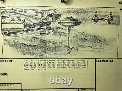 Star wars storyboards Empire Strikes Back movie props Millennium Falcon BESPIN