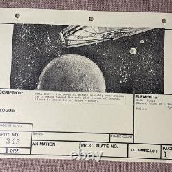 Star wars storyboards Empire Strikes Back movie props Millennium Falcon BESPIN