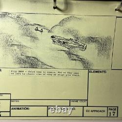 Star wars storyboards Empire Strikes Back movie props Millennium Falcon BESPIN