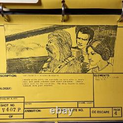 Star wars storyboards Empire Strikes Back movie props Millennium Falcon Bespin