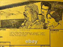 Star wars storyboards Empire Strikes Back movie props Millennium Falcon Bespin