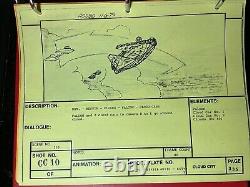 Star wars storyboards Empire Strikes Back movie props Millennium Falcon Cloud