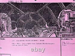 Star wars storyboards Empire Strikes Back movie props Millennium Falcon ESB