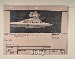 Star wars storyboards Empire Strikes Back movie props Millennium Falcon ESB3-24
