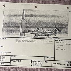 Star wars storyboards Empire Strikes Back movie props Millennium Falcon LANDO X1