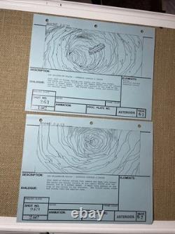 Star wars storyboards Empire Strikes Back movie props Millennium Falcon Ship