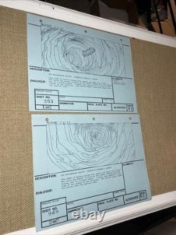 Star wars storyboards Empire Strikes Back movie props Millennium Falcon Ship