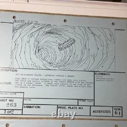 Star wars storyboards Empire Strikes Back movie props Millennium Falcon Ship