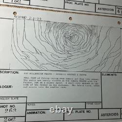 Star wars storyboards Empire Strikes Back movie props Millennium Falcon Ship