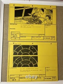 Star wars storyboards Empire Strikes Back movie props Millennium Falcon X1