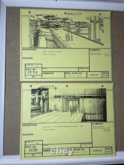 Star wars storyboards Empire Strikes Back movie props Millennium Falcon X1