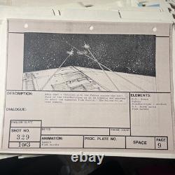 Star wars storyboards Empire Strikes Back movie props Millennium Falcon art X1