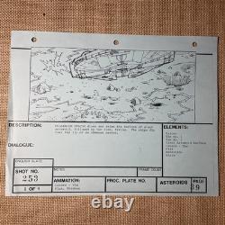Star wars storyboards Empire Strikes Back movie props Millennium Falcon art X1