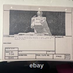 Star wars storyboards Empire Strikes Back movie props Millennium Falcon art X1
