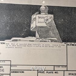 Star wars storyboards Empire Strikes Back movie props Millennium Falcon art X1