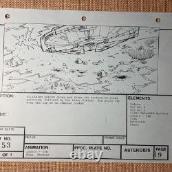 Star wars storyboards Empire Strikes Back movie props Millennium Falcon art X1