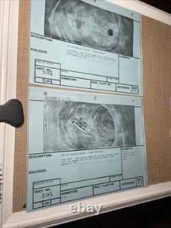 Star wars storyboards Empire Strikes Back movie props Millennium Falcon art X1