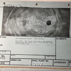 Star wars storyboards Empire Strikes Back movie props Millennium Falcon art X1