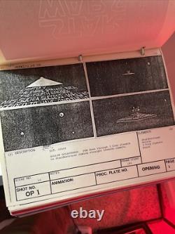 Star wars storyboards Empire Strikes Back movie props STAR DESTROYER ship Art
