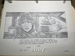 Star wars storyboards Empire Strikes Back movie props Snowspeeder AT-AT LUKE Art