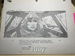 Star wars storyboards Empire Strikes Back movie props Snowspeeder AT-AT LUKE Art