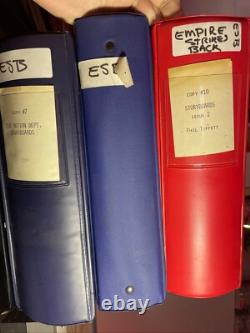Star wars storyboards Empire Strikes Back movie props TIE FIGHER Falcon Bespin
