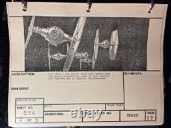 Star wars storyboards Empire Strikes Back movie props TIE FIGHTER FALCON? Art