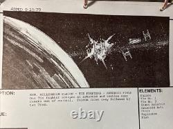Star wars storyboards Empire Strikes Back movie props TIE FIGHTERS Art Esb