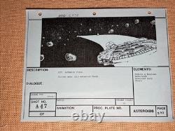 Star wars storyboards Empire Strikes Back movie props The Millennium Falcon X1