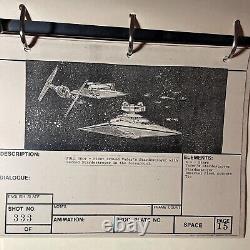 Star wars storyboards Empire Strikes Back movie props Tie Fighter Vader Art ES