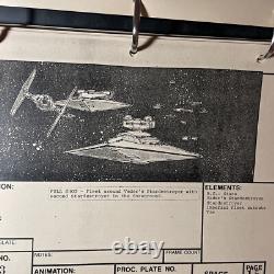 Star wars storyboards Empire Strikes Back movie props Tie Fighter Vader Art ES
