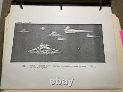Star wars storyboards Empire Strikes Back movie props VADER Star Destroyer Fleet